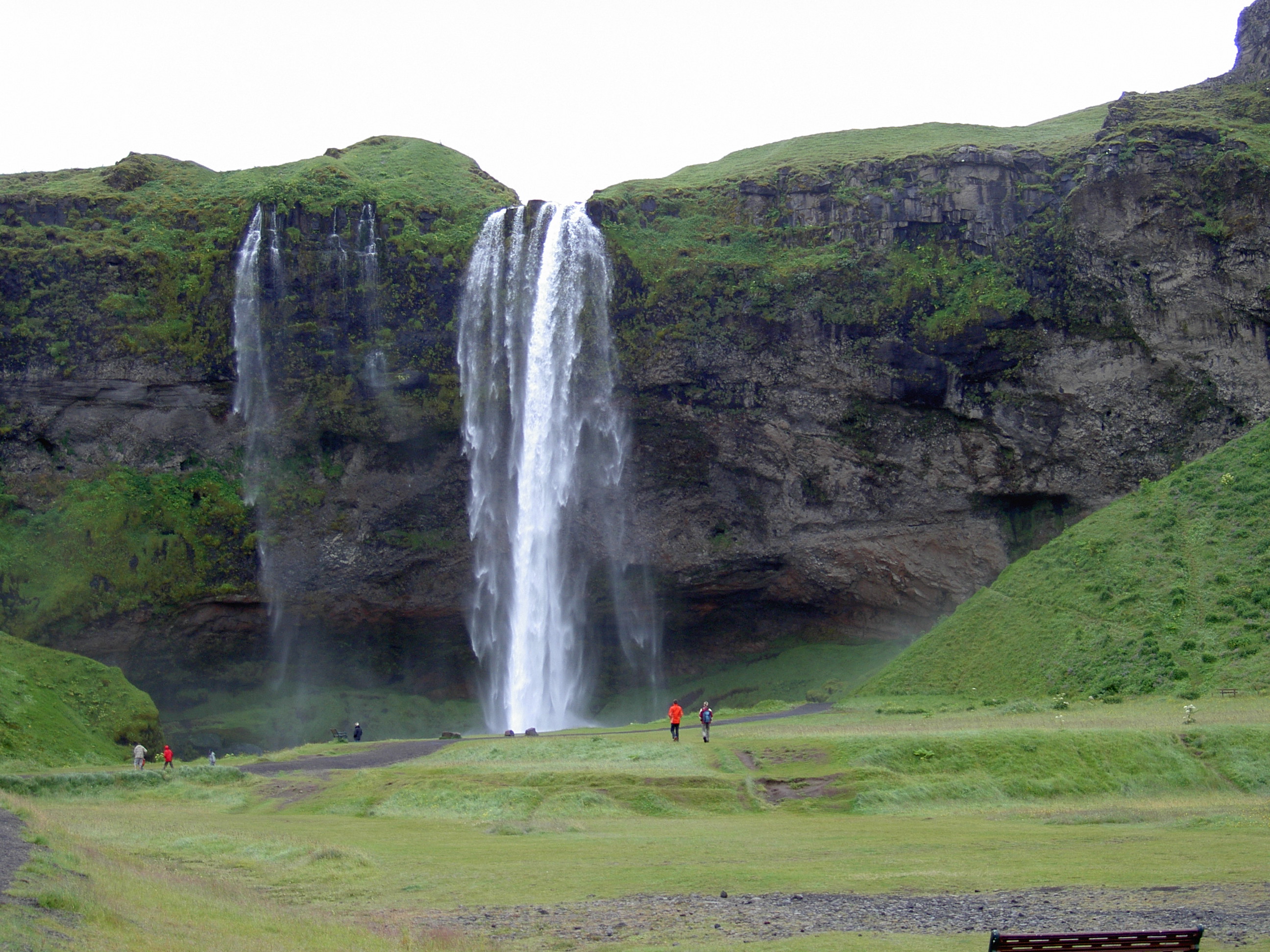 Waterfall Seljalandsfoss at the south coast of iceland